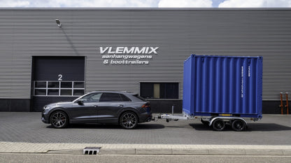 Containeranhänger 3.500 kg zwei 1.800 kg Achsen von VLEMMIX - 10 FT Container