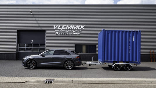 Containeranhänger 3.500 kg zwei 1.800 kg Achsen von VLEMMIX - 10 FT Container