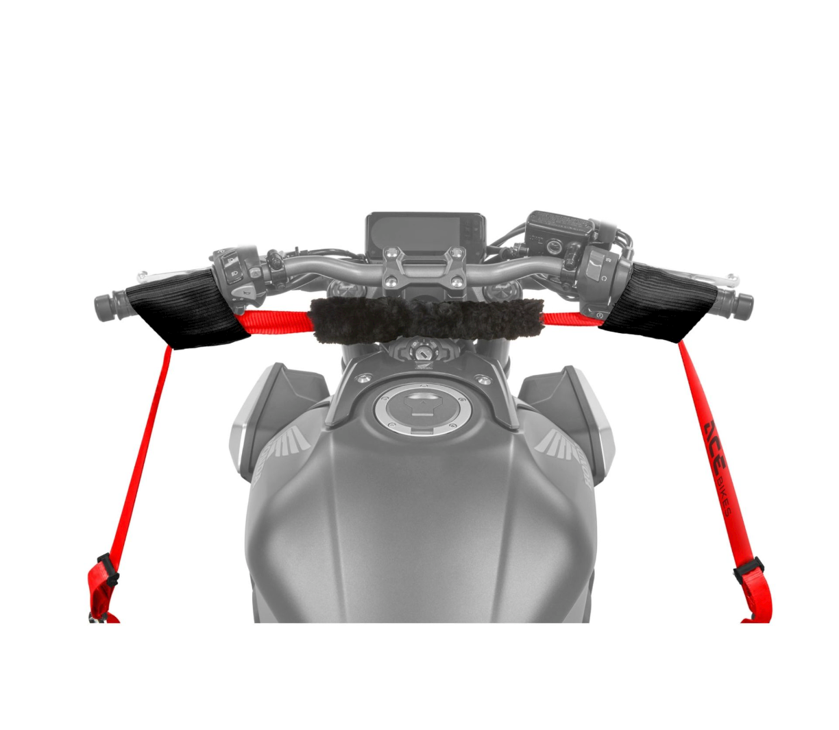 ACEBIKES Zurrgurt-Set mit Schlaufe ZGMO17 – 3 m, 300 daN für Motorradverzurrung