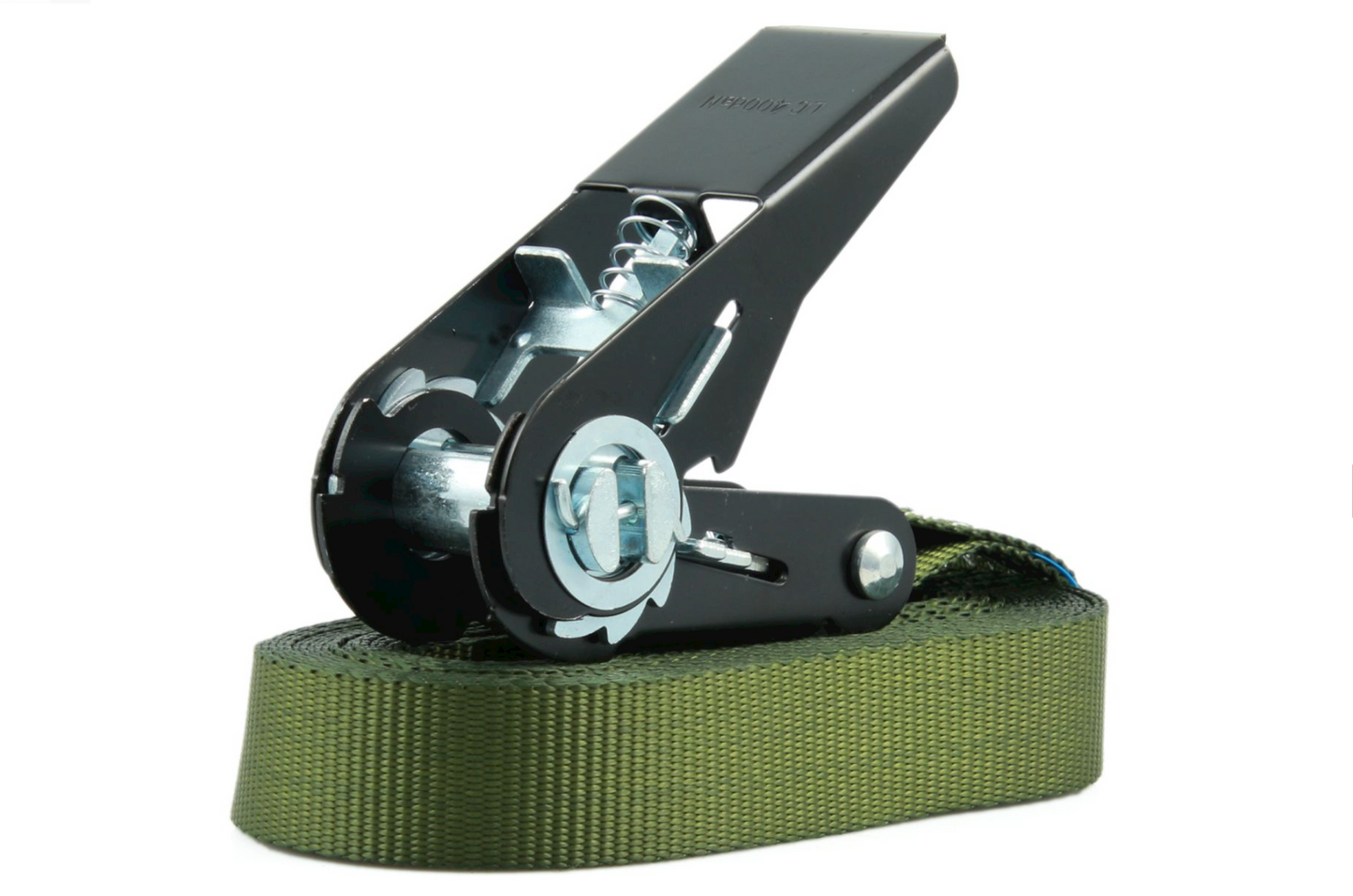 Zurrgurte 4er Set 4 m – 25 mm LC 900 daN Olivgruen