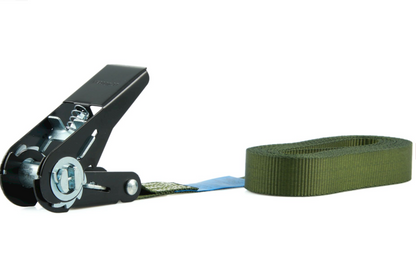 Zurrgurte 4er Set 4 m – 25 mm LC 900 daN Olivgruen