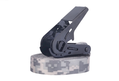 Zurrgurte 4er Set 6 m – 25 mm LC 900 daN Gruen Camouflage