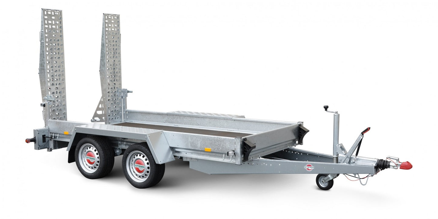 Baumaschinenanhänger 3.500 kg von STEMA - Nutzmaß (L × B): 301 × 165 cm