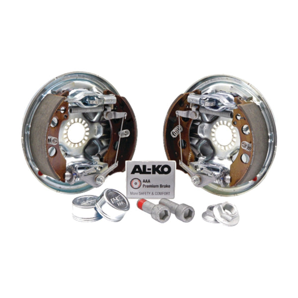 AL-KO AAA Premium Brake Nachrüstsatz 1730026 mit Bremsen, Schrauben und Kappen