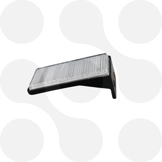 Aspöck Rückstrahler 76 × 34 mm in Weiß zum Schrauben für Anhänger