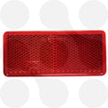 Aspöck Rückstrahler 90 x 40 mm rot geklebt
