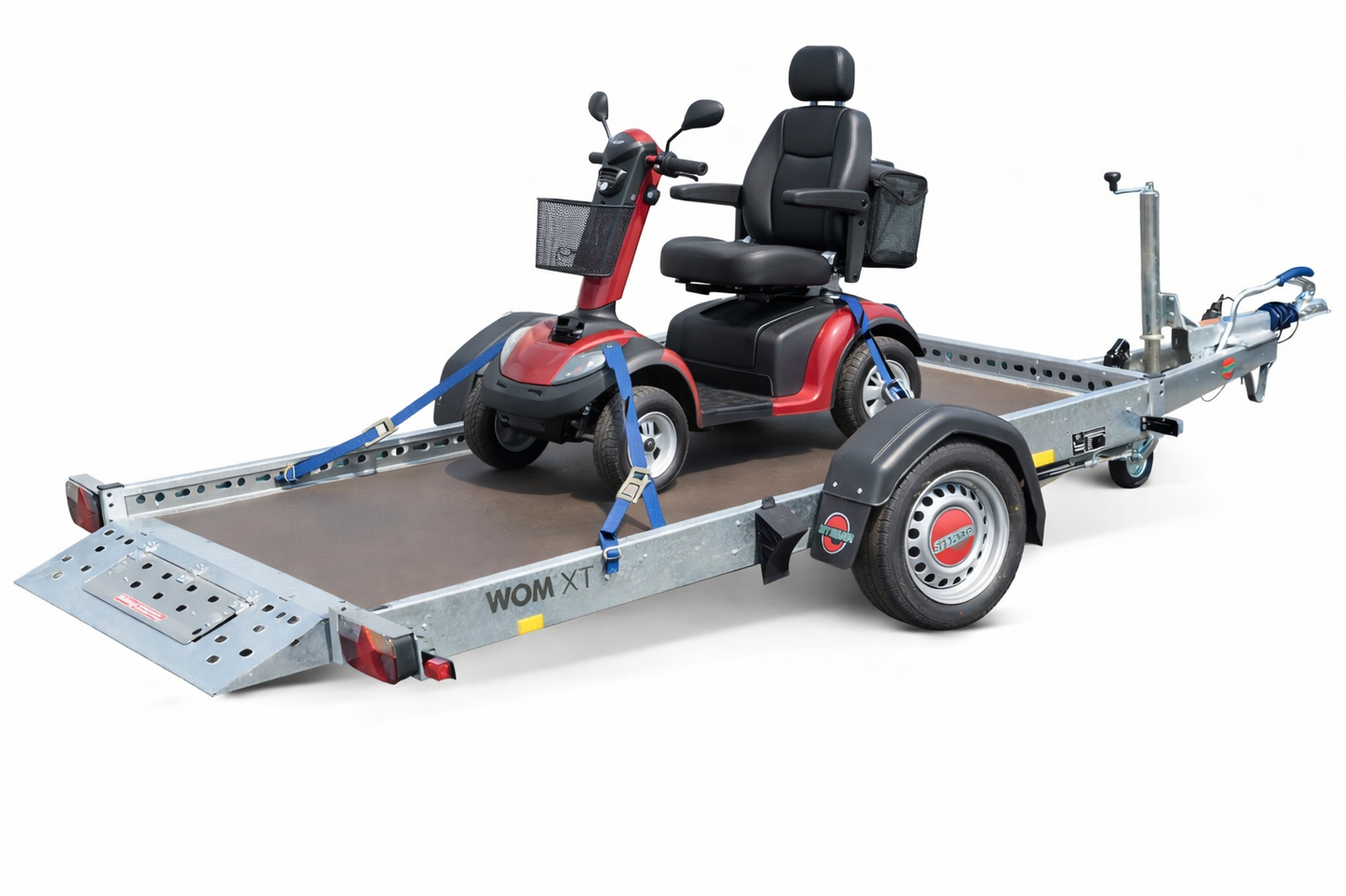 Plattformanhänger absenkbar 750 kg von STEMA - Nutzmaß (L × B ): 251 × 128