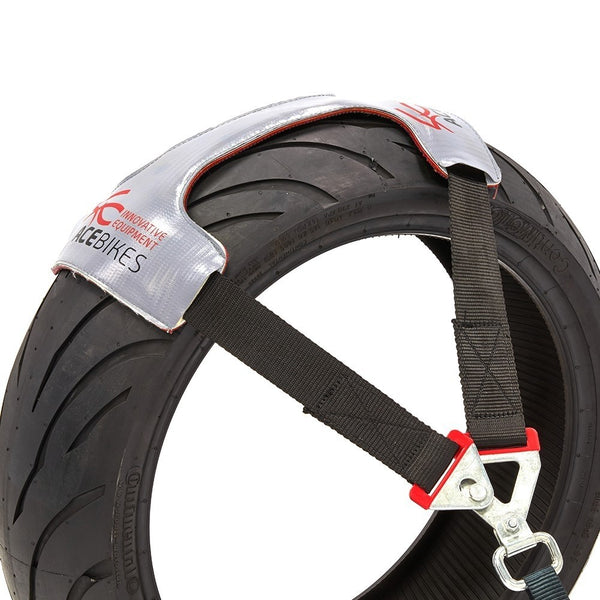 STEMA Y-Spanngurt TYRE FIX Basic – Radgurt zur Motorrad-Ladungssicherung, LC 500 daN