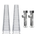 Aluminiumrampen inklusive Gleitschiene und Teleskopkurbelstützen für Hochlader 511 und 611 cm Plattformlänge (Scharniere Ø12mm) ab ca. Mitte 2022
