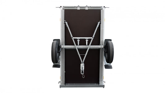 Kastenanhänger 750 kg Tieflader mit Kippdeichsel in RAL 9005 von STEMA - Nutzmaß (L × B): 201 × 108 cm