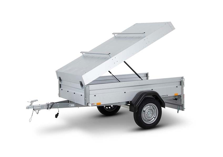 Deckelanhänger 750 kg Tieflader von STEMA - Nutzmaß (L × B): 201 × 108 cm