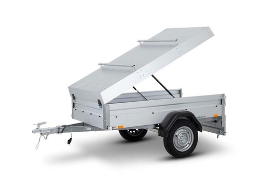 Deckelanhänger 750 kg Tieflader von STEMA - Nutzmaß (L × B): 201 × 108 cm