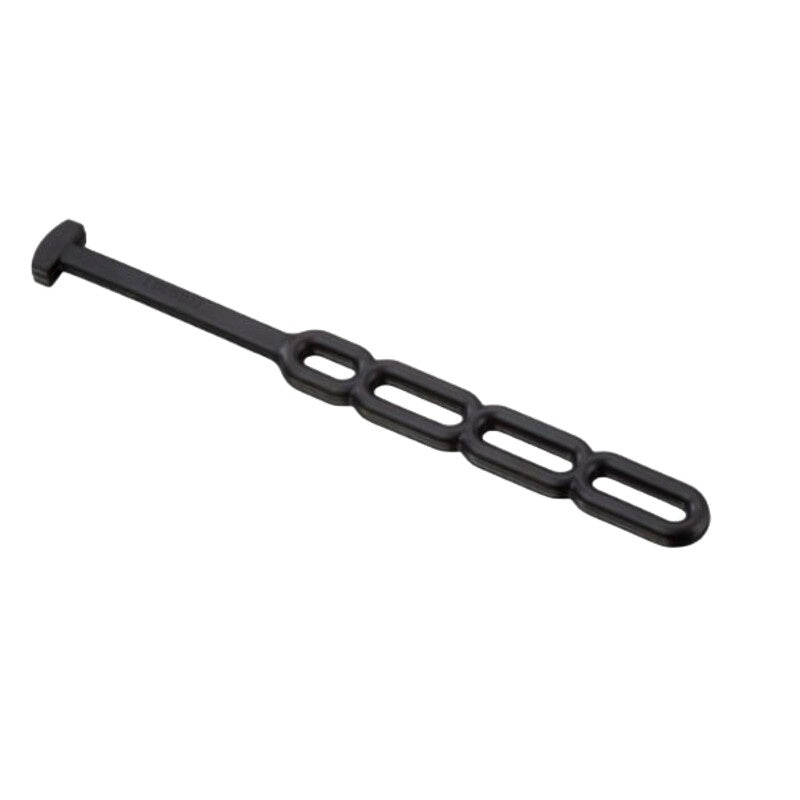Schwarze Gummistrippe aus UV-stabilem EPDM, 280 mm lang