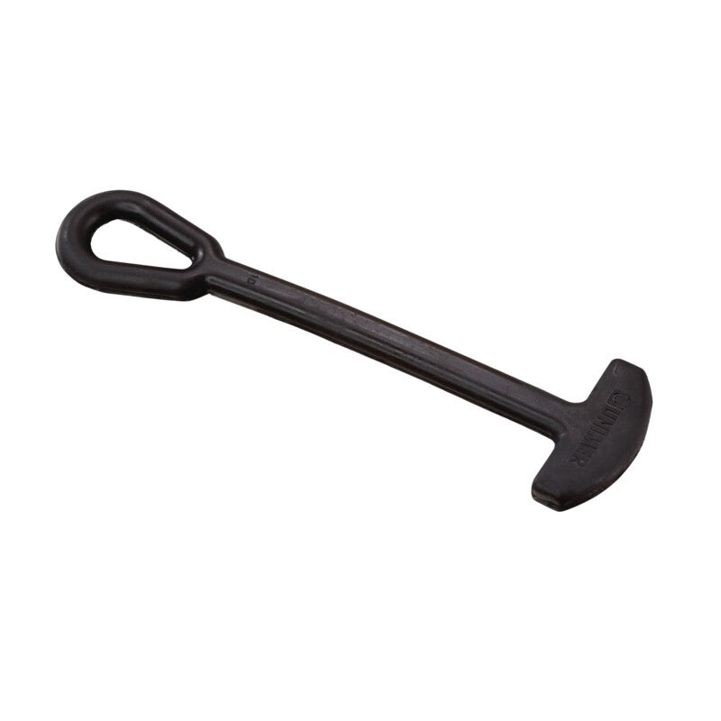 Schwarze Gummistroppe aus EPDM in einfacher Ausführung, 180 mm lang