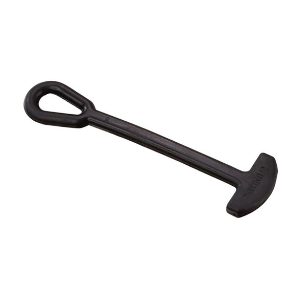 Schwarze Gummistroppe aus EPDM in einfacher Ausführung, 180 mm lang