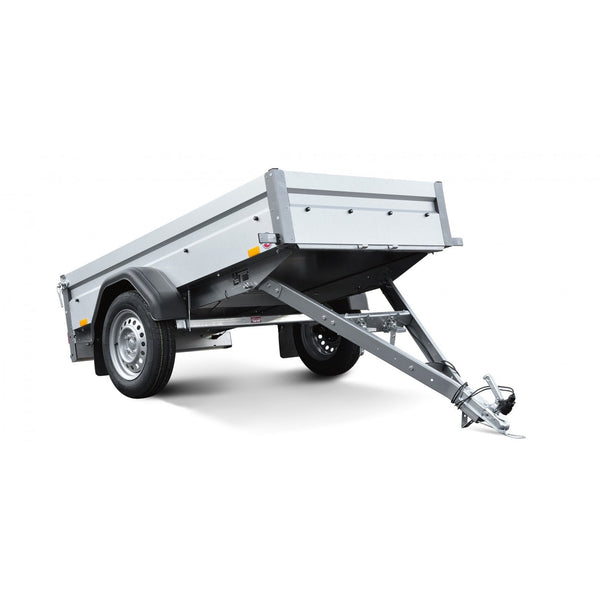 Kastenanhänger 750 kg Tieflader mit Kippdeichsel von STEMA, Nutzmaß 201 × 108 cm
