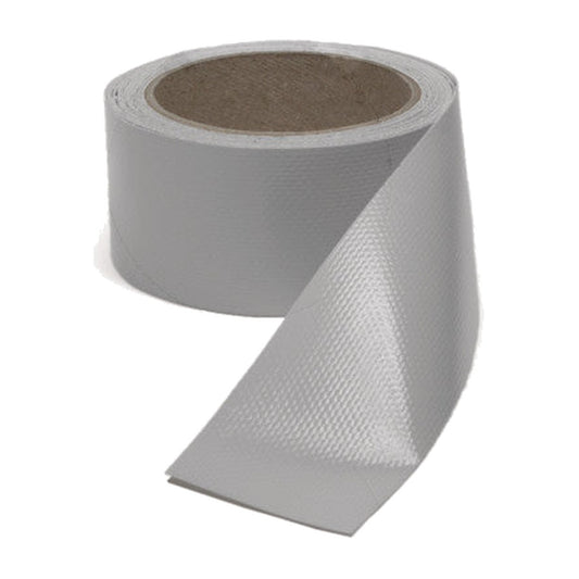 Rolle Planen-Tape in Silber, 50 mm breit, PVC-Reparaturband für Anhänger- und LKW-Planen