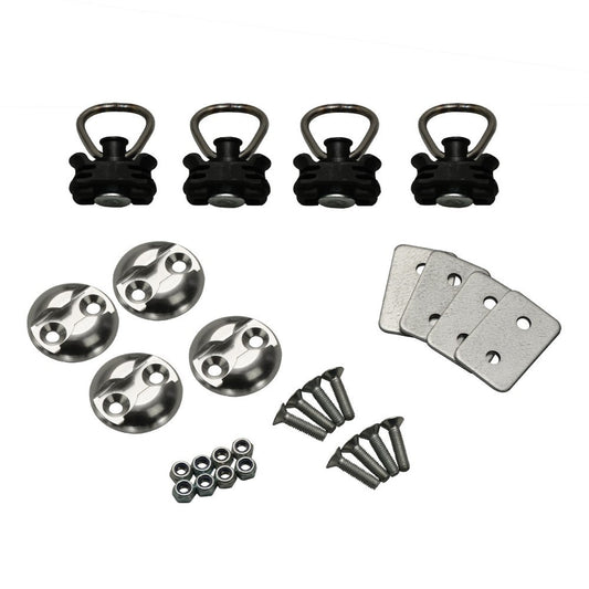 STEMA Zurrset light Airline S-Line Zurrplatten mit Stahl-Fitting